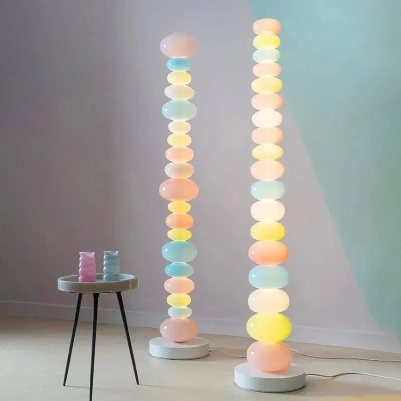 Afralia™ Glowbule Bead Floor Light: Candy Glass Lamp for Bedroom, Living Room, Children's Room