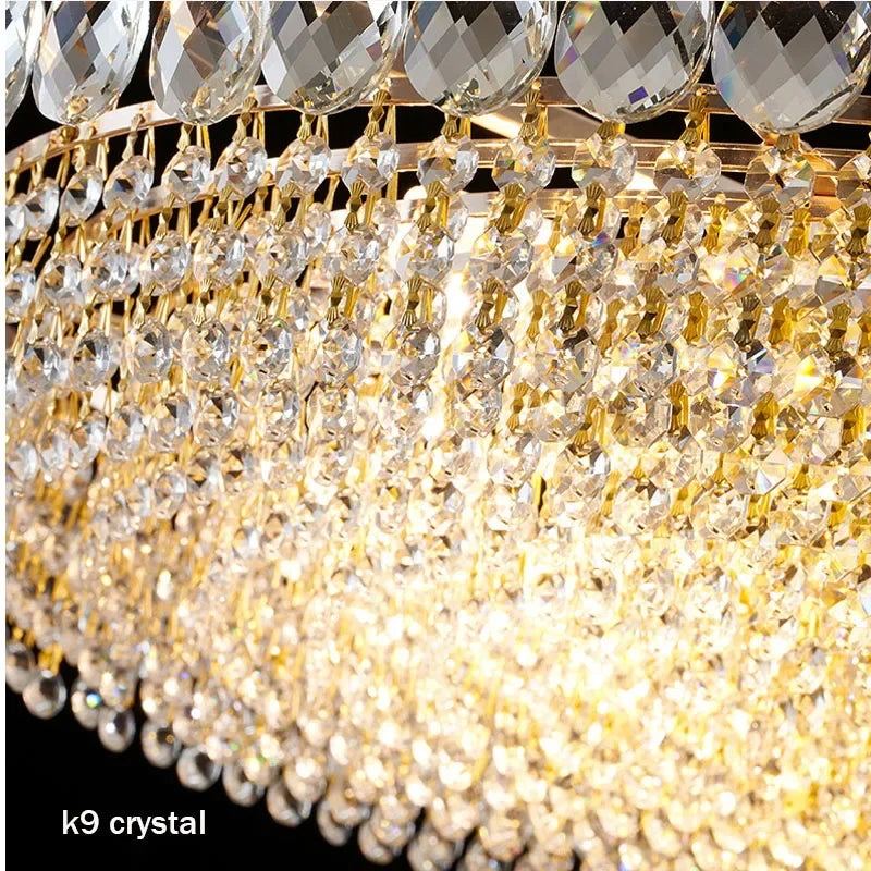 Afralia™ Crystal Ceiling Lights: Luxurious LED Fixture for Master Bedroom, Living Room Wall Decor
