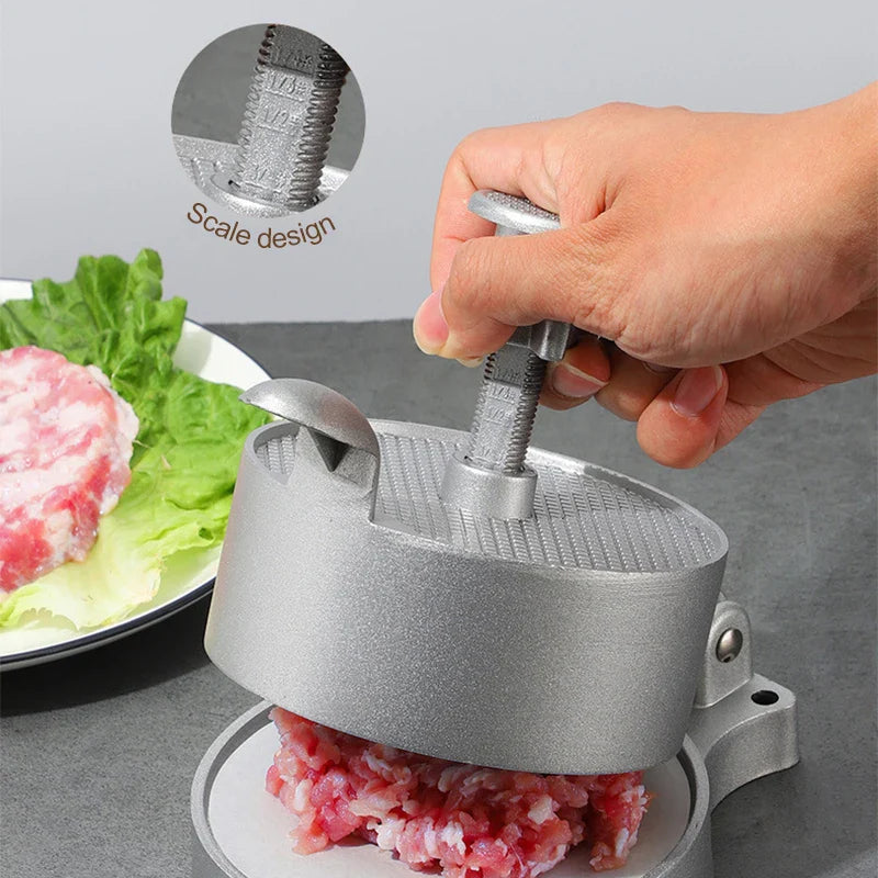 Afralia™ Hamburger Press - Aluminum Meat Press Tool for Homemade Beef Patties