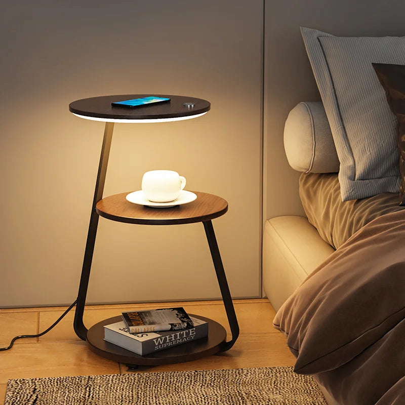 Afralia™ Smart Lamp with Wireless Charging and Side Storage