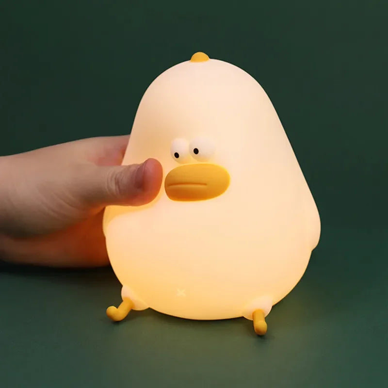 Afralia™ Little Fat Chicken Night Light USB Charging LED Kids Room Gift
