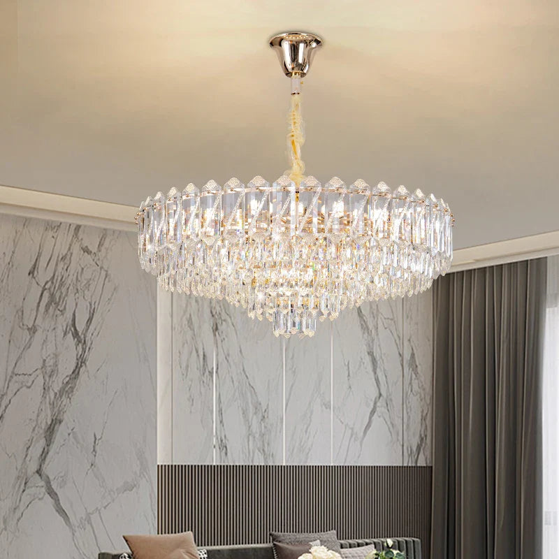 Afralia™ Crystal Chandelier: Luxury French Style Light for Elegant Living Room & Dining Area
