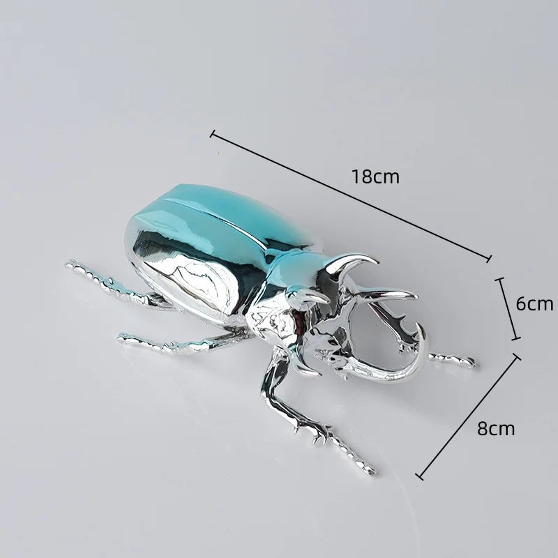 Afralia™ Metal Insect Sculpture Figurine Home Decor Accessory
