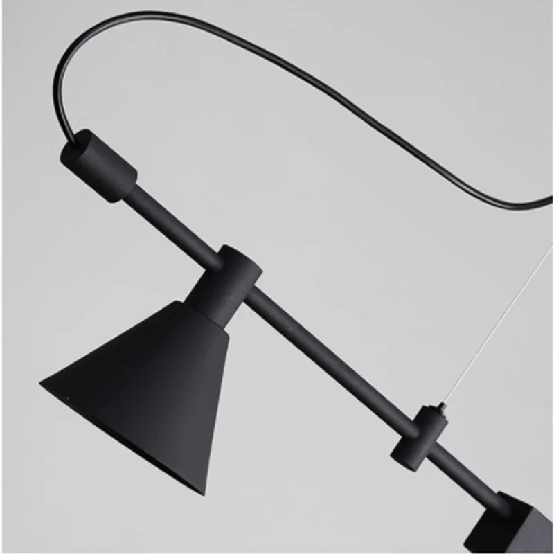 Afralia™ Black Nordic Designer Chandelier for Dining Room & Kitchen, Minimalist Home Decor Lighting