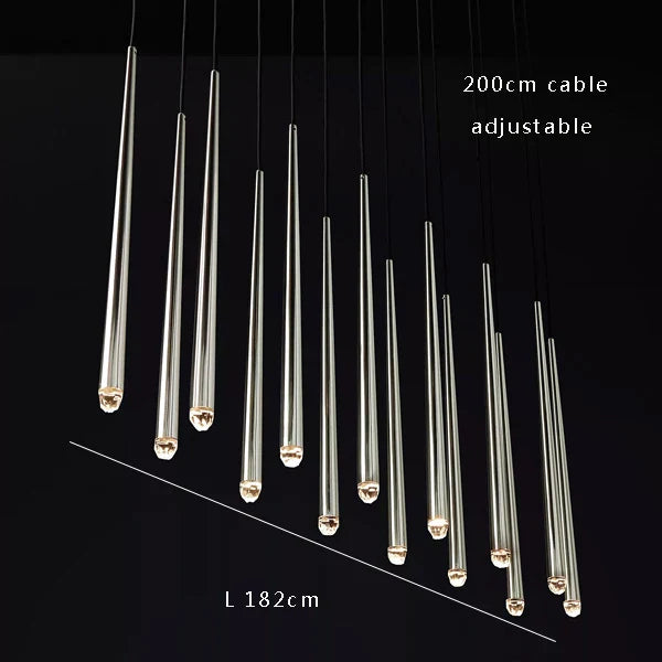 Afralia™ Crystal Water Drop Ceiling Chandelier for Classic Living Room Decor