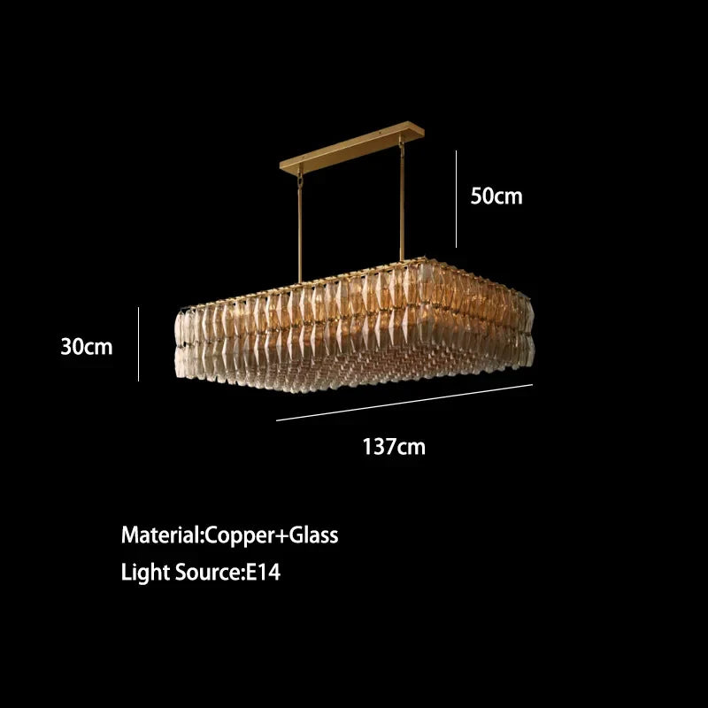 Afralia™ Classical Large Copper Hanging Ceiling Lamps for Luxury Home Decor
