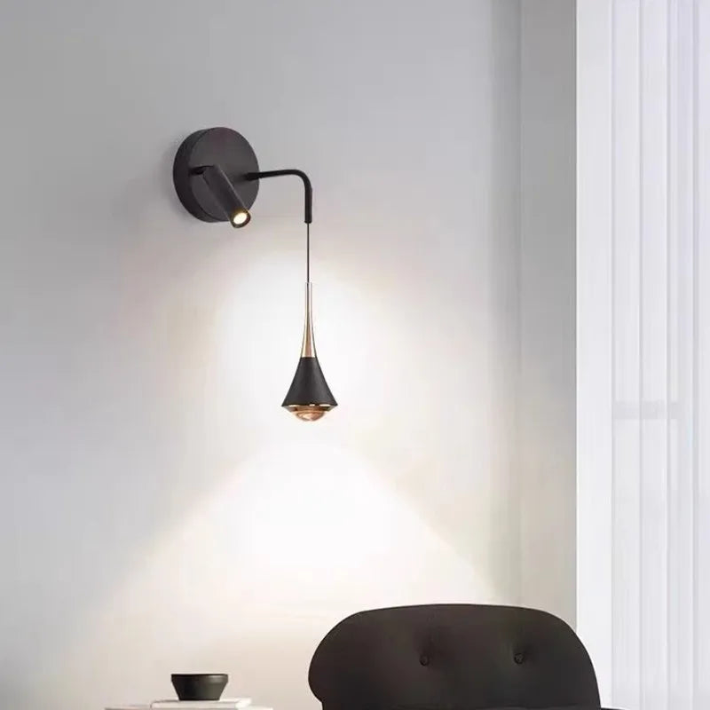 Afralia™ Modern Minimalist LED Wall Lamp for Living Room Bedroom