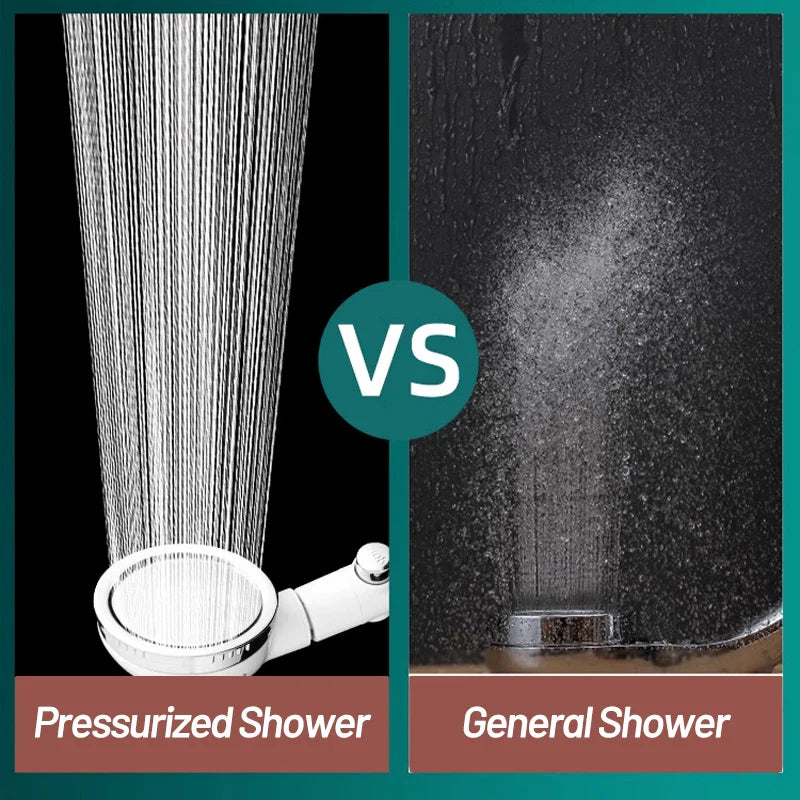 Afralia™ 3-Mode High Pressure Shower Head with Hose - Water Saving Nozzle