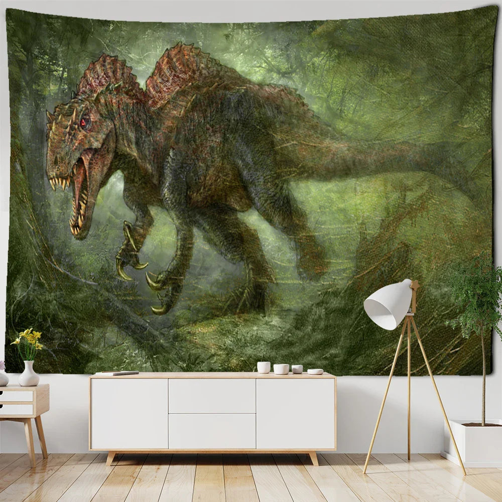 Afralia™ Cute Skeleton Tapestry: Psychedelic Boho Wall Hanging for Retro Room Decor