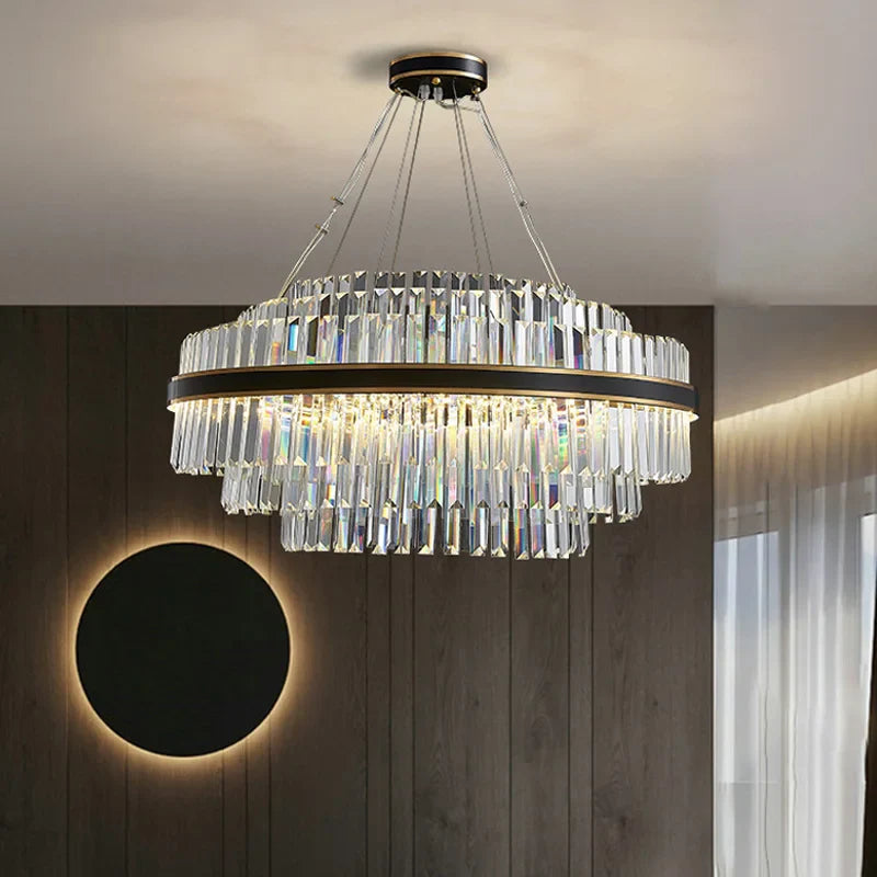 Afralia™ Luxury LED Crystal Chandeliers for Living Dining Room Decor - Modern Home Lighting