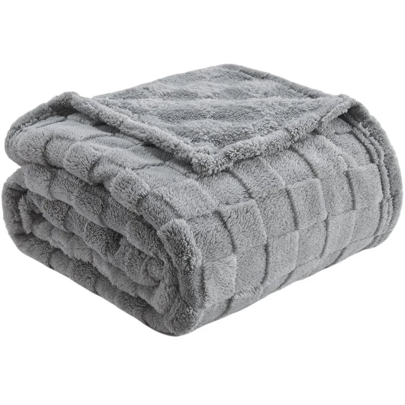 Fluffy Warm Blanket for Sofa Chair by Afralia™ - Cozy Outdoor Camping Picnic Travel