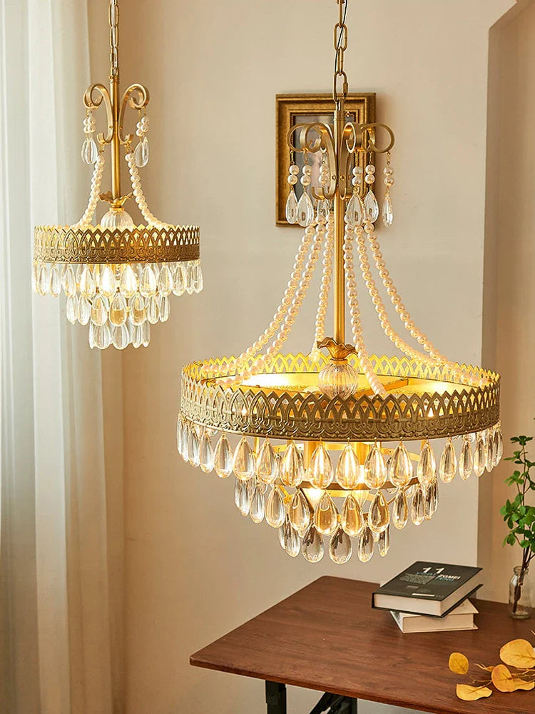 Afralia™ Crystal LED Ceiling Chandelier for Dinning Room