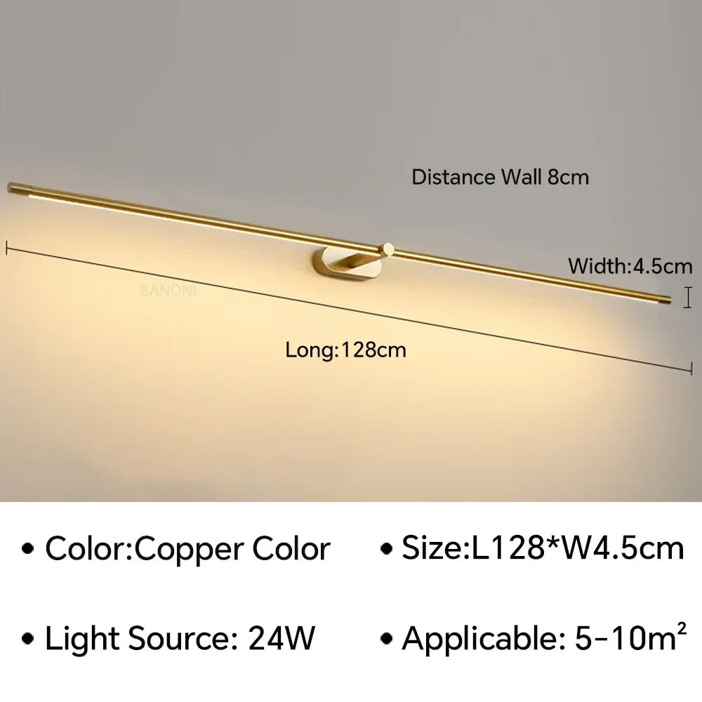 Afralia™ Slim Wall Sconce Lamps: Bathroom Bedroom Bedside Ceiling Light for Corridor