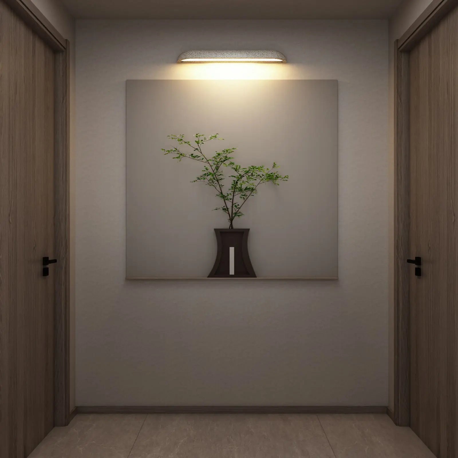 Afralia™ Outdoor LED Stone Wall Lamp for Balcony, Porch, Garden, Hotel & Shop