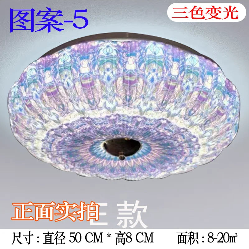 Afralia™ Energy-Efficient Bohemian LED Ceiling Lights for Bedroom - Bedazzling Eye Care