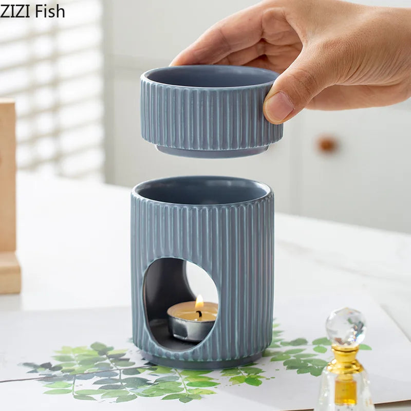 Afralia™ Ceramic Incense Burner Firewood Aromatherapy Tray | Room Aroma Diffuser