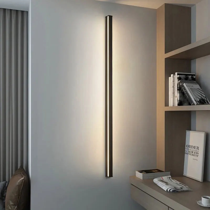 Afralia™ Dimmable Long Wall Lamp: Stylish Bedroom Light Strip for Master Bedroom, TV Background, Sofa Decor