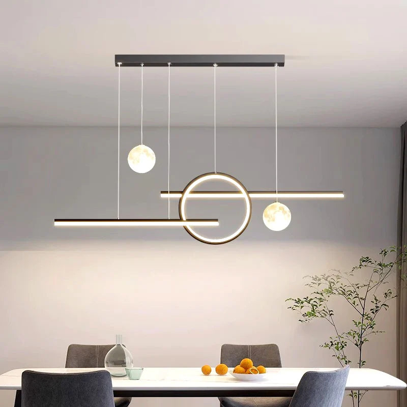 Afralia™ Modern Pendant Light Chandelier for Living Room - LED Indoor Ceiling Lamp