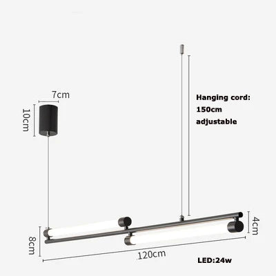 Afralia™ LED Black Gold Designer Chandelier Lighting for Dinning Room