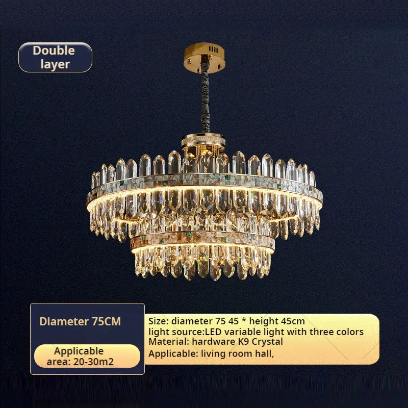 Afralia™ Crystal Chandelier: Modern Luxury for Living Room, Dining Room, Bedroom