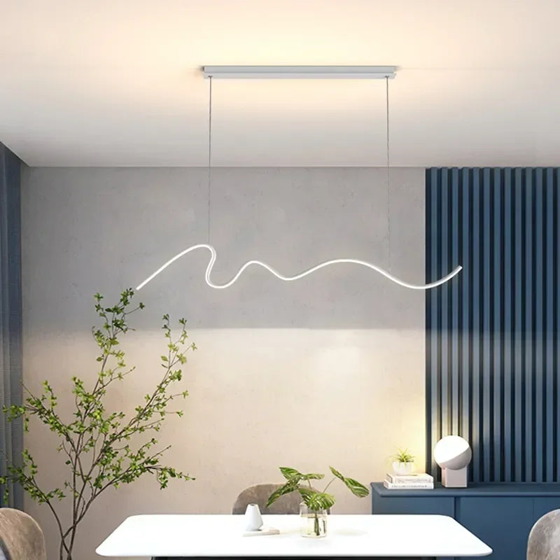 Afralia™ Modern Luxury Chandelier Light Strip for Dining Room & Bar Table