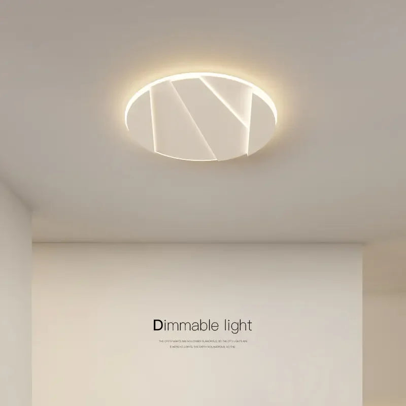 Afralia™ Modern Round LED Ceiling Lamp for Bedroom Living Room Dining Study