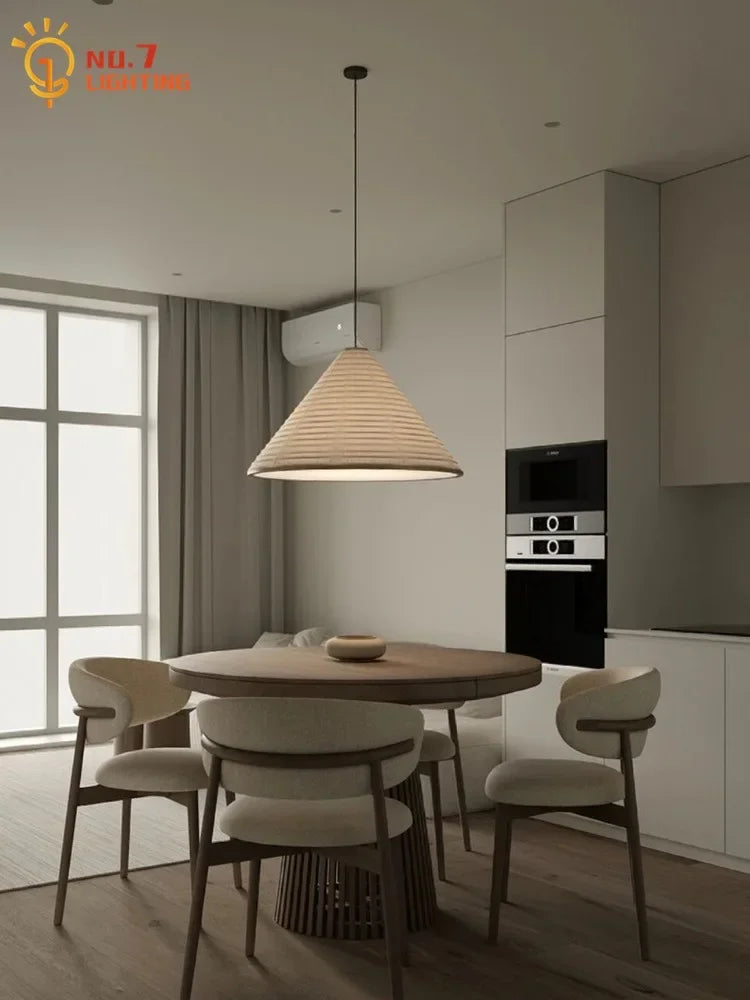 Afralia™ Zen Art Noguchi Akari Pendant Lights LED E27 for Bar Restaurant Homestay