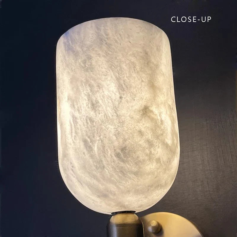 Afralia™ Marble Semicircle Wall Lamp Luxury Sconce Italian Design