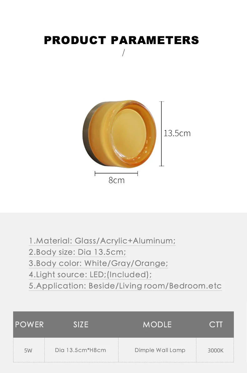 Afralia™ Glass Sconce LED Wall Lamp for Luxury Living Room & Bedroom