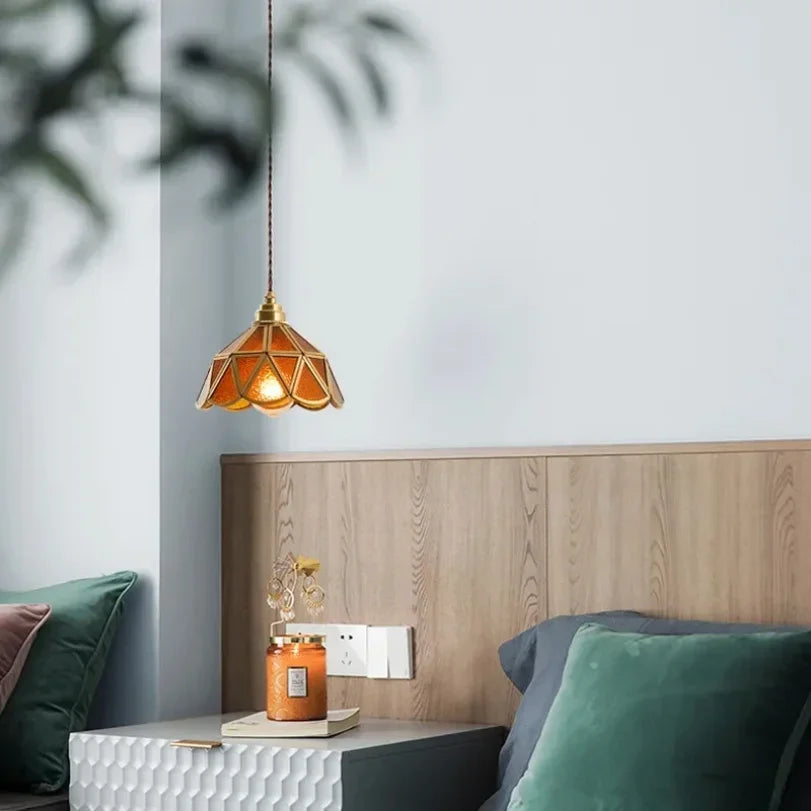 Afralia™ Glass Vintage Pendant Lights for Kitchen Restaurant Island Chandeliers