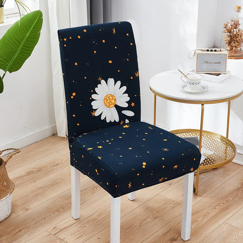 Afralia™ Stretch Print Chair Cover Slipcovers - Elastic Seat Case