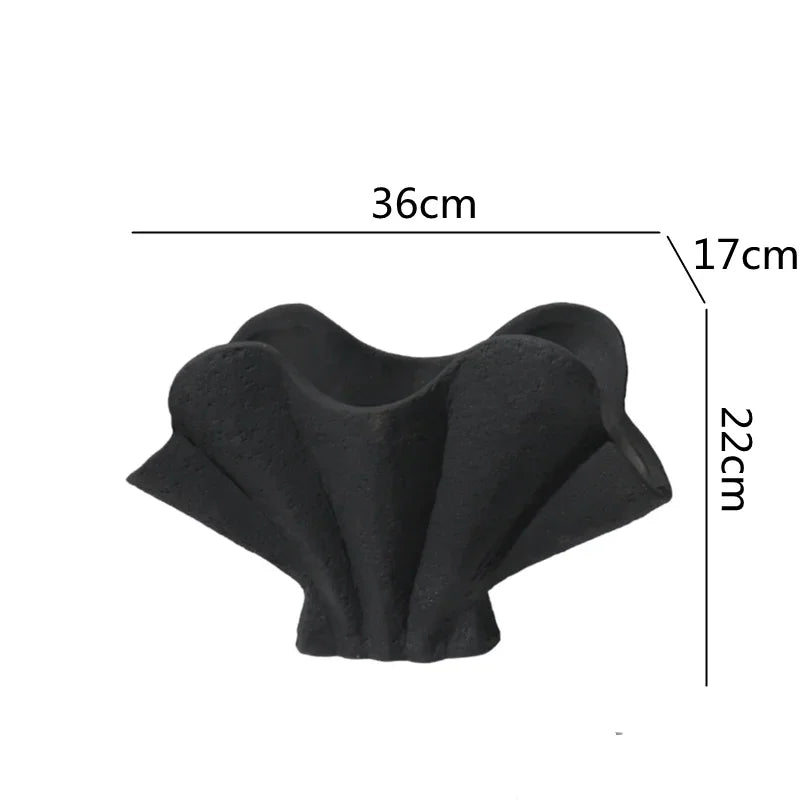 Afralia™ Wide Mouth Ceramic Vase for Stylish Flower Arrangements