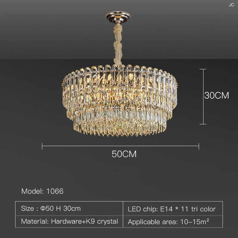 Afralia™ Crystal Chandelier: Postmodern High-End Light Luxury for Living & Dining Rooms