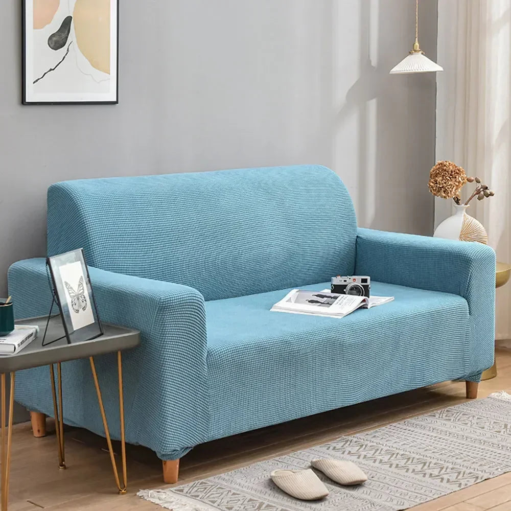 Afralia™ 3D Quilted Thicken Sofa Cover Stretch Spandex Polyester Couch Slipcover