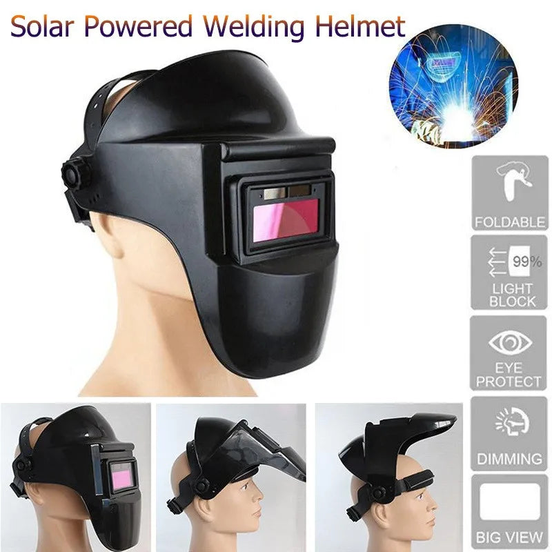 Afralia™ Solar-Powered Auto Darkening Welding Helmet with Adjustable Shade 4/9-13