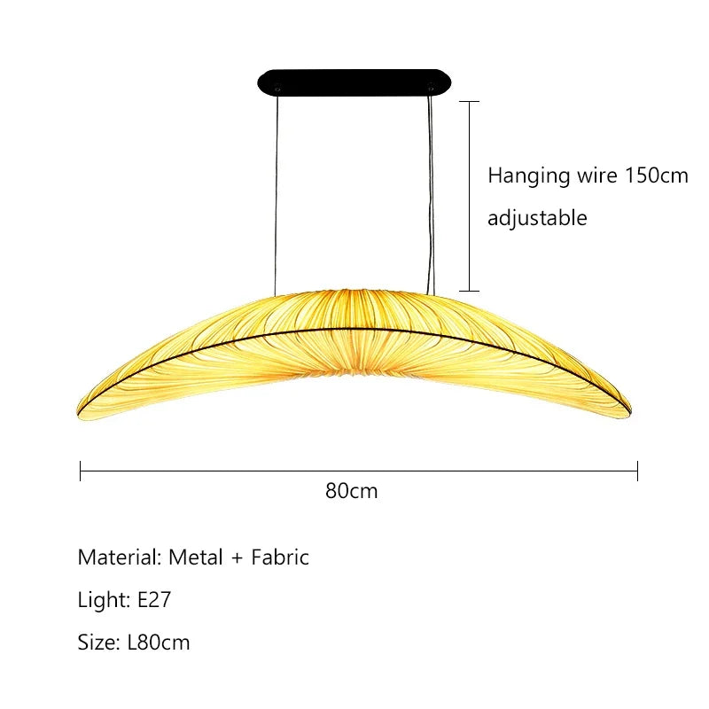 Afralia™ Nordic Minimalist Fabric Dining Chandelier: Retro, Homestay, Cafe Pendant Light