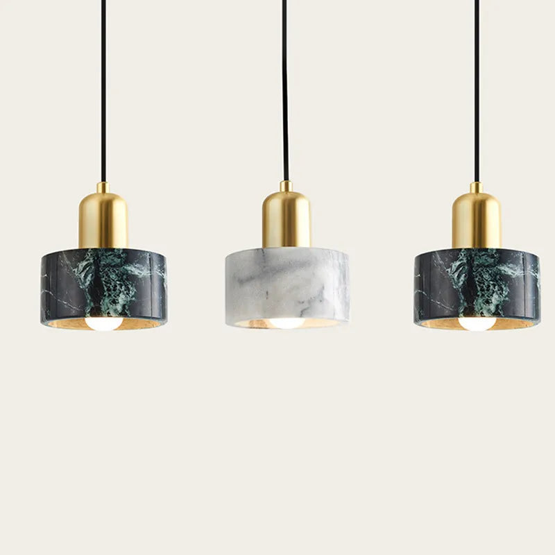 Afralia™ Marble Chandelier: Modern LED Pendant Lighting for Dining, Living, and Bedroom Décor