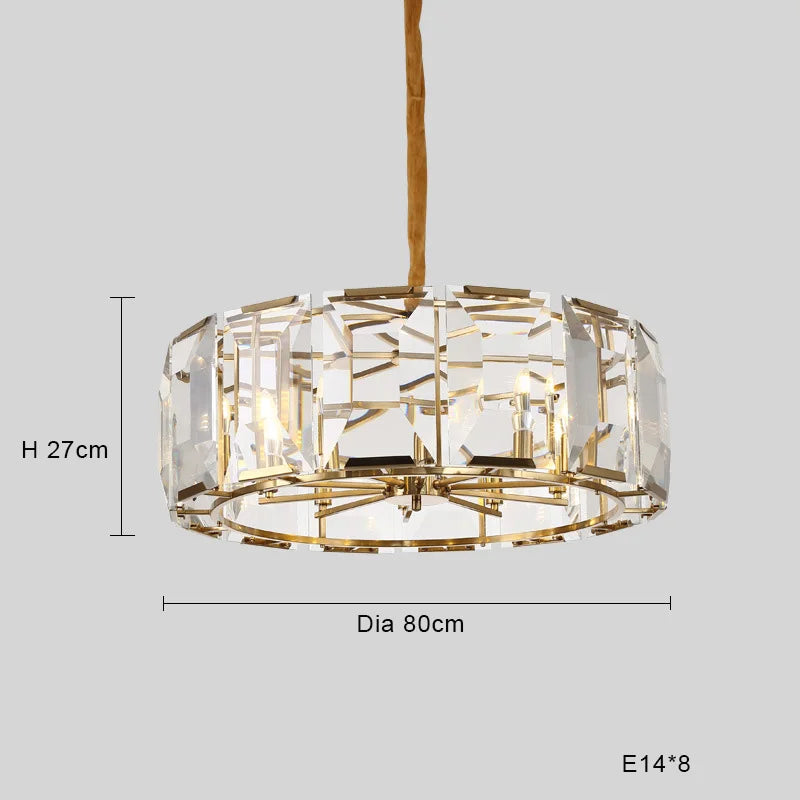 Afralia™ Black Crystal Pendant Chandelier for Home Decor Luxe Lighting