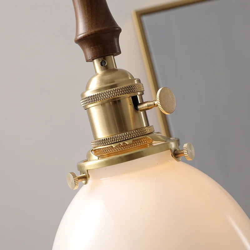 Afralia™ Glass Copper LED Pendant Lights for Modern Style Dining Kitchen Bedroom