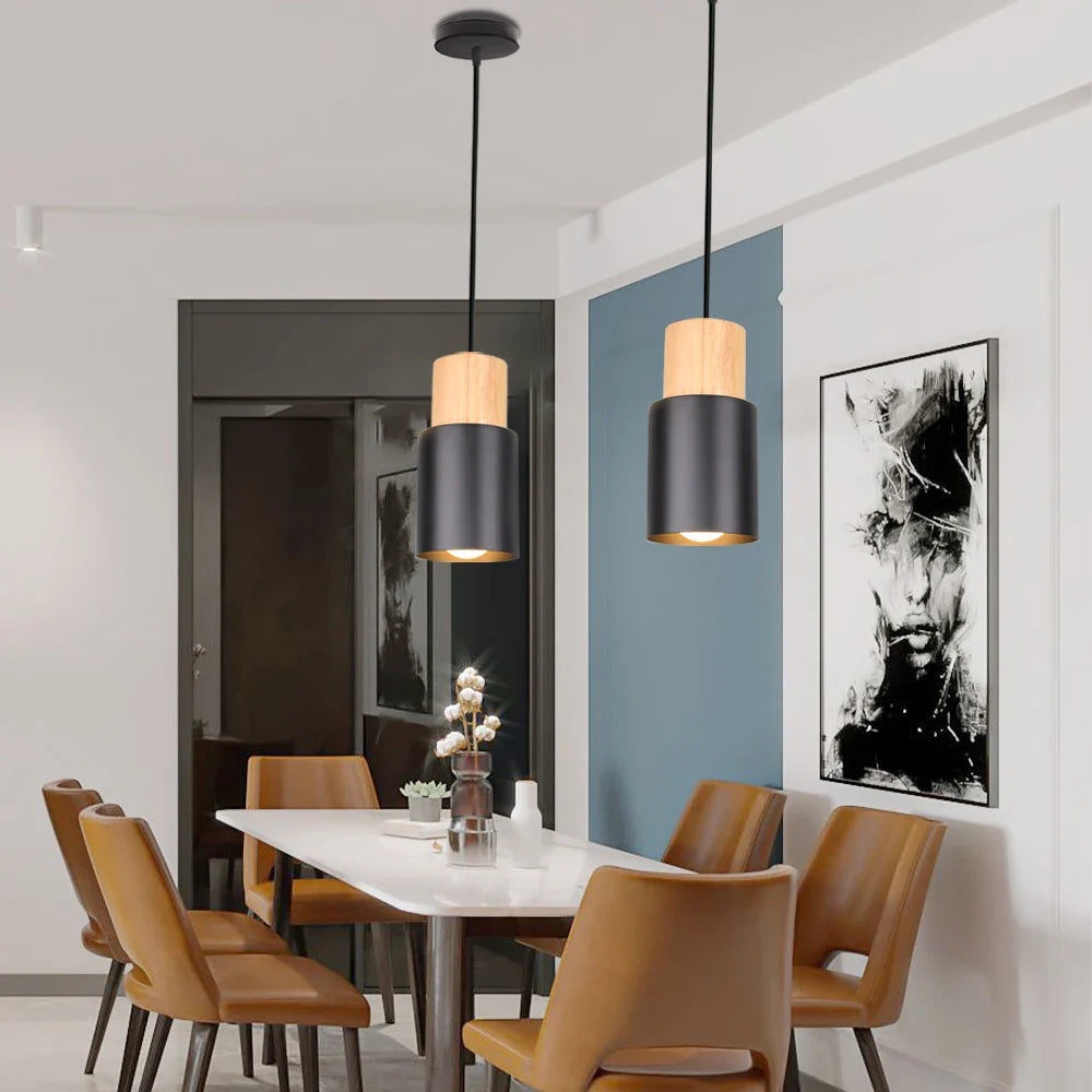 Afralia™ Nordic Pendant Lights: Minimalist E27 Lamps for Kitchen, Dining, Bedroom