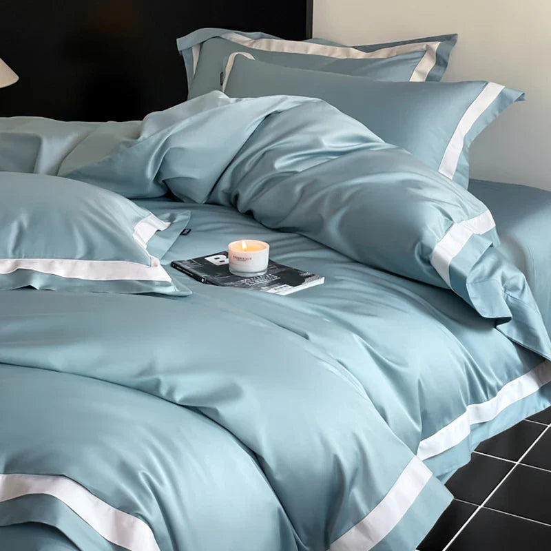 Afralia™ Luxury Long Staple Cotton Hotel Bedding Set - Queen/King Size