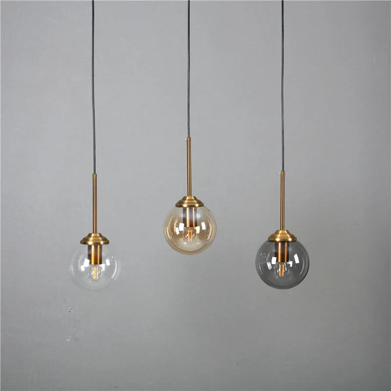 Afralia™ Glass Pendant Lights: Modern LED Hanging Lamp for Home Lighting Fixtures