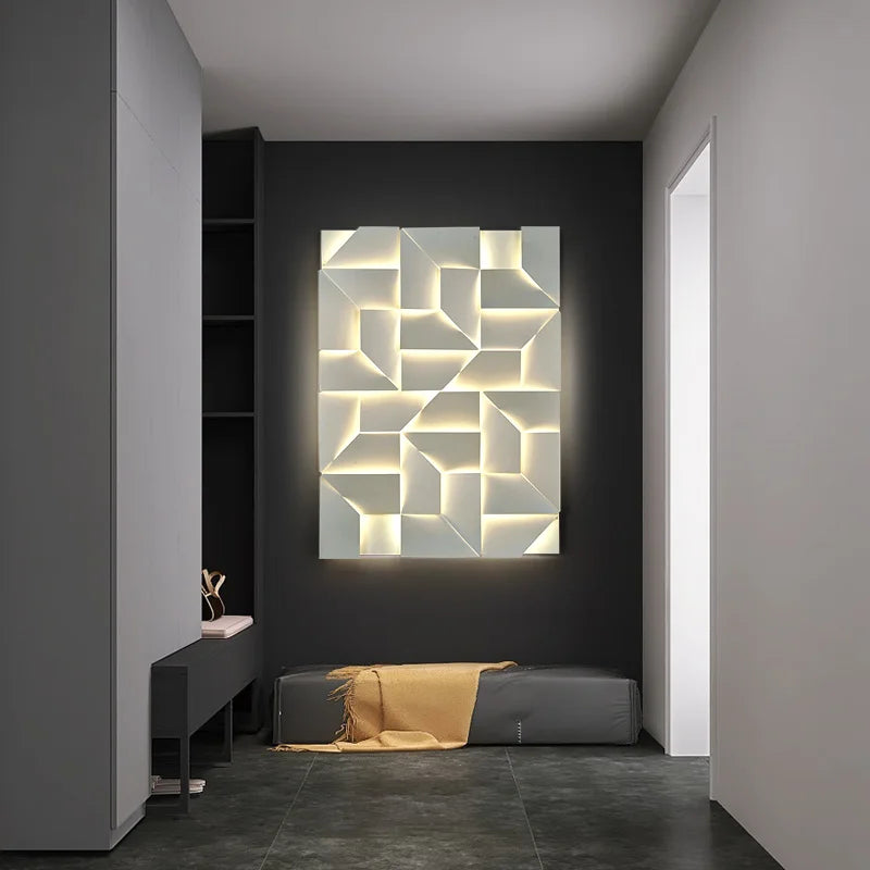 Afralia™ Nordic White LED Wall Lamp - Modern Simple Interior Bedside Lighting