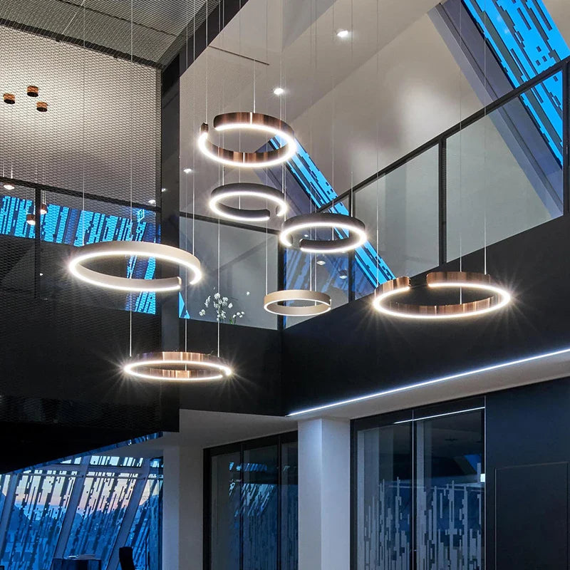 Afralia™ LED Chandelier: Modern Indoor Lighting for Bedroom, Living Room, Study Hall