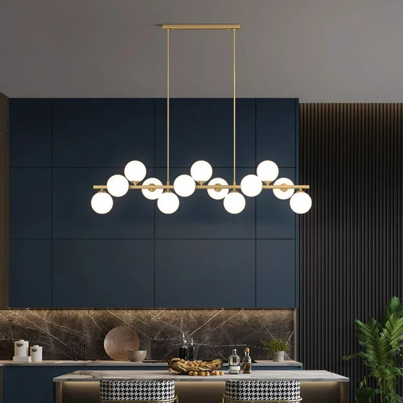 Afralia™ Modern Ceiling Chandeliers: Elegant Pendant Light Fixture for Dining & Living Room