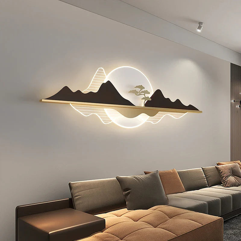 Afralia™ Modern Minimalist Sofa Wall Lamp for Nordic Living Room and Bedroom