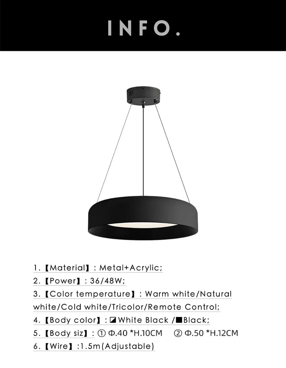 Afralia™ Round Ring LED Chandelier for Modern Minimalist Home Decor