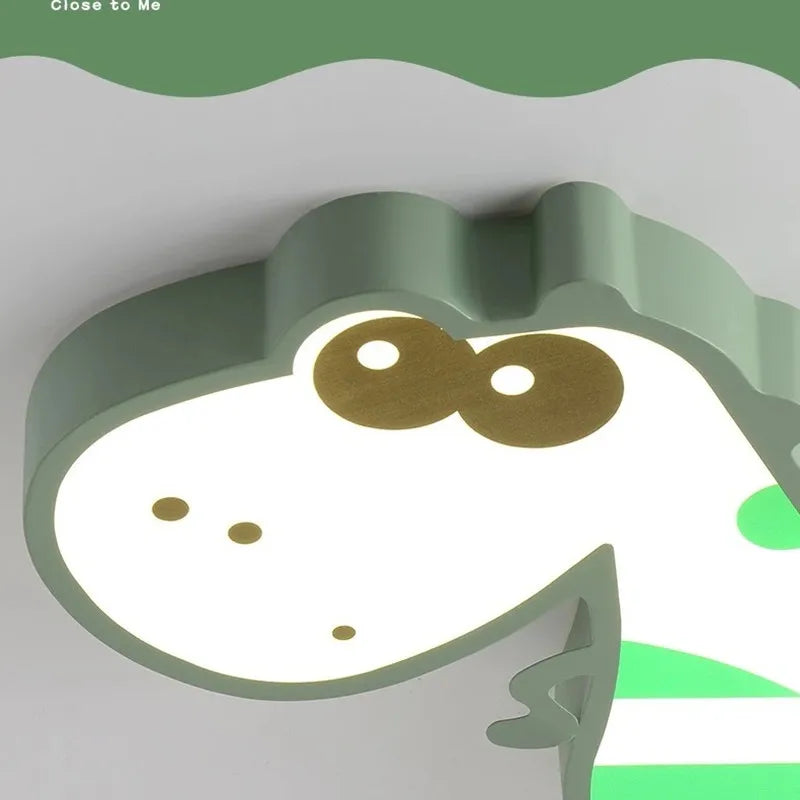 Afralia™ Dino LED Ceiling Lamp for Children's Room: Simple Modern Design, Intelligent Control