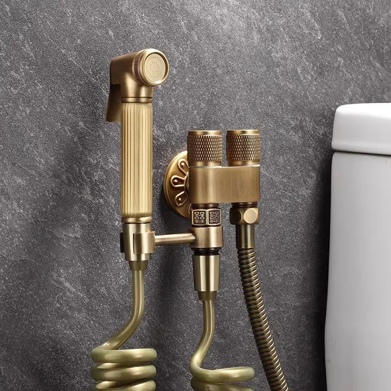 Afralia™ Antique Bronze Bidet Sprayer Set with High Pressure Gun