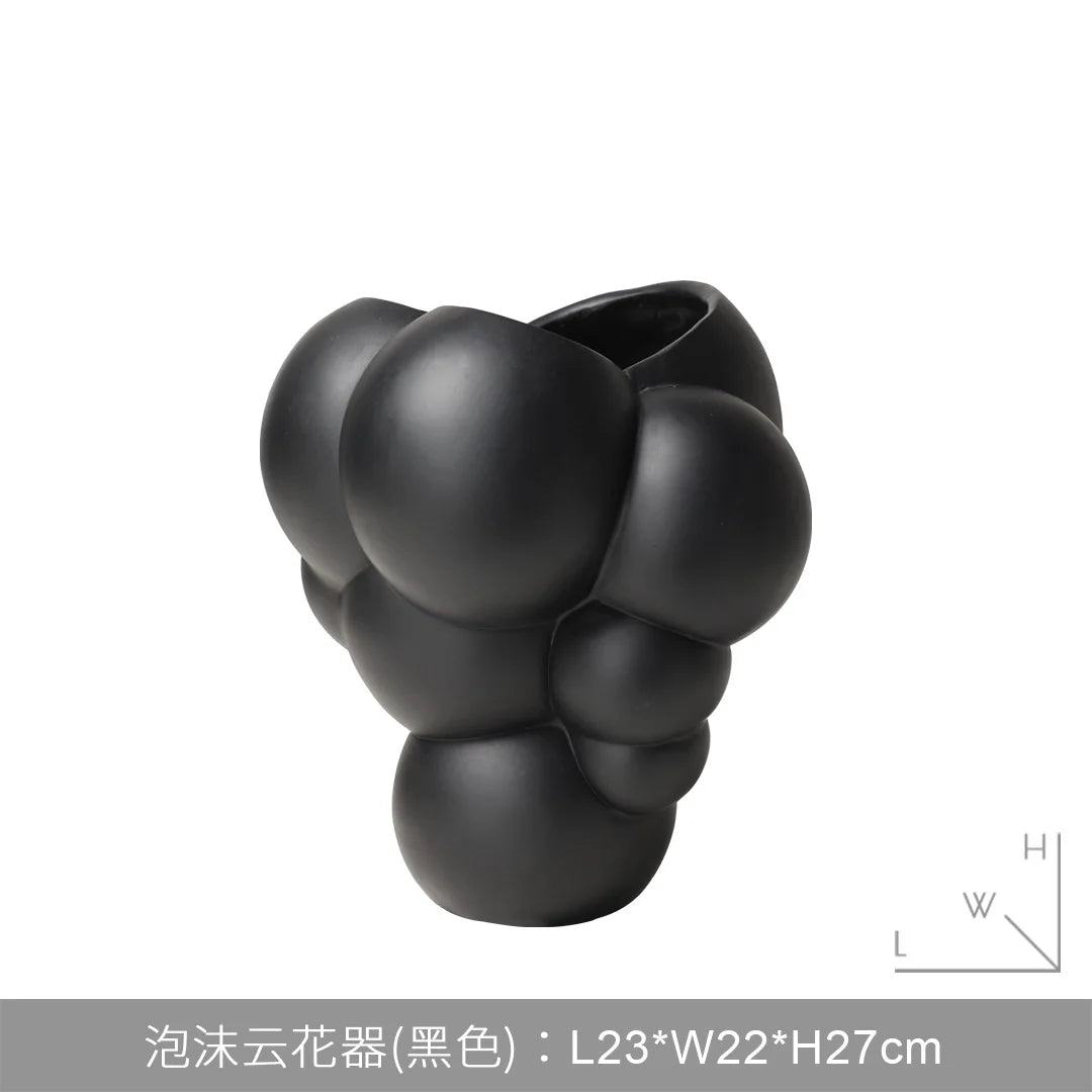 Afralia™ Resin Abstract Flowerpot Vase Geometric Sphere Home Decoration